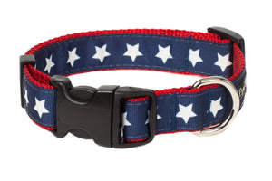 PAW PAWS USA Americana Park Dog Collar Stars