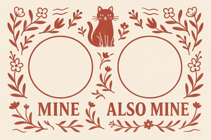 CIAO GATTO Smör & Sip Reversible Cat Placemat