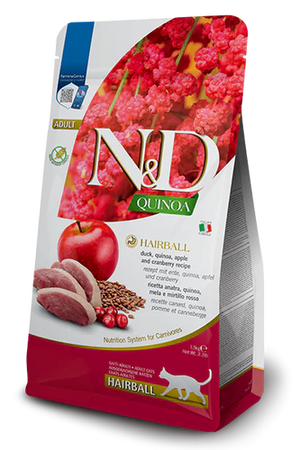 FARMINA N & D Functional Hairball Formula Duck and Quinoa Dry Cat Food 3.3 lb