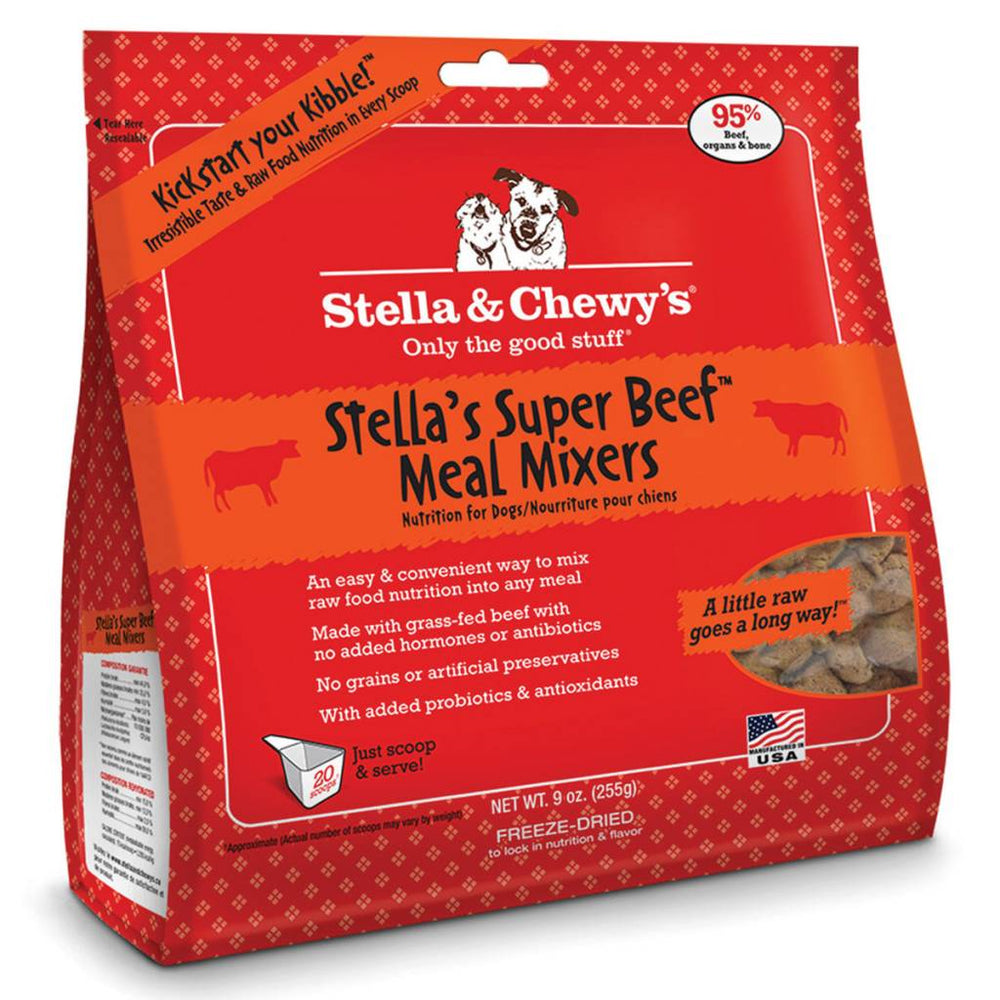 STELLA & CHEWY'S Freeze-Dried Dog Food Meal Mixers Super Beef