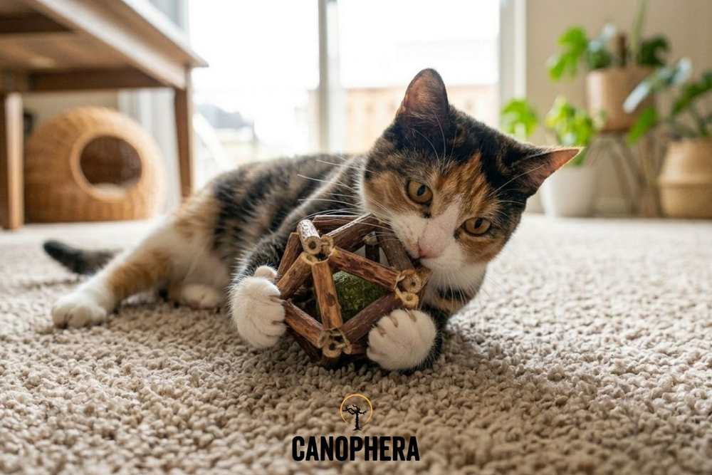 CANOPHERA Silvervine Ball with Catnip Cat Toy