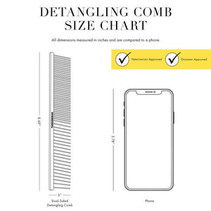 TWEEZERMAN PET Dual-Sided Detangling Comb