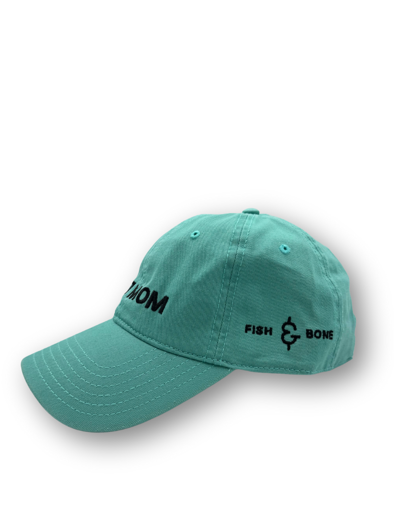 FISH & BONE Cat Mom Cap Dusty Teal