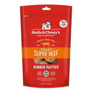 STELLA & CHEWY'S Freeze-Dried Dog Food Dinner Patties Super Beef
