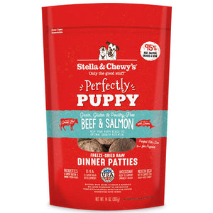 STELLA & CHEWY'S Freeze-Dried Puppy Food Dinner Patties Beef and Salmon