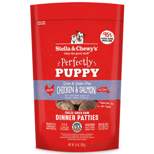 STELLA & CHEWY'S Freeze-Dried Puppy Food Dinner Patties Chicken and Salmon