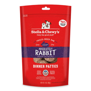 STELLA & CHEWY'S Freeze-Dried Dog Food Dinner Patties Absolutely Rabbit