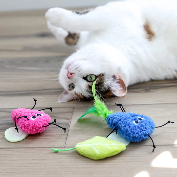 QURIKY KITTY Glow Bugs Cat Toy