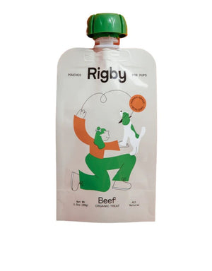 RIGBY Organic Beef Pouch Lickable Dog Treat