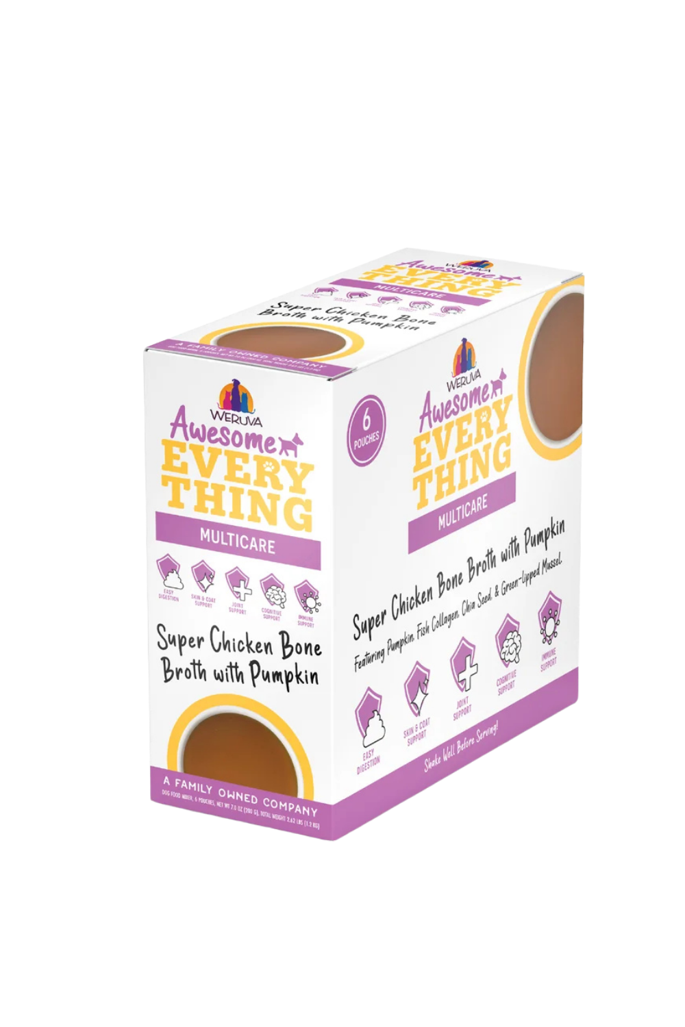 WEREVA Awesome Everything Super Chicken Bone Broth with Pumpkin CASE6/7OZ