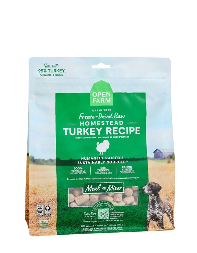 OPEN FARM Freezedried Dog Food Turkey 22oz