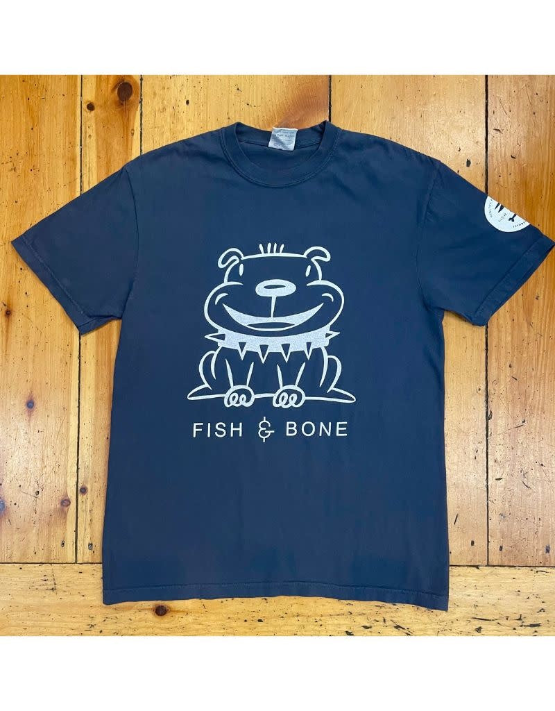 FISH & BONE Short Sleeve DOG Shirt Graphite