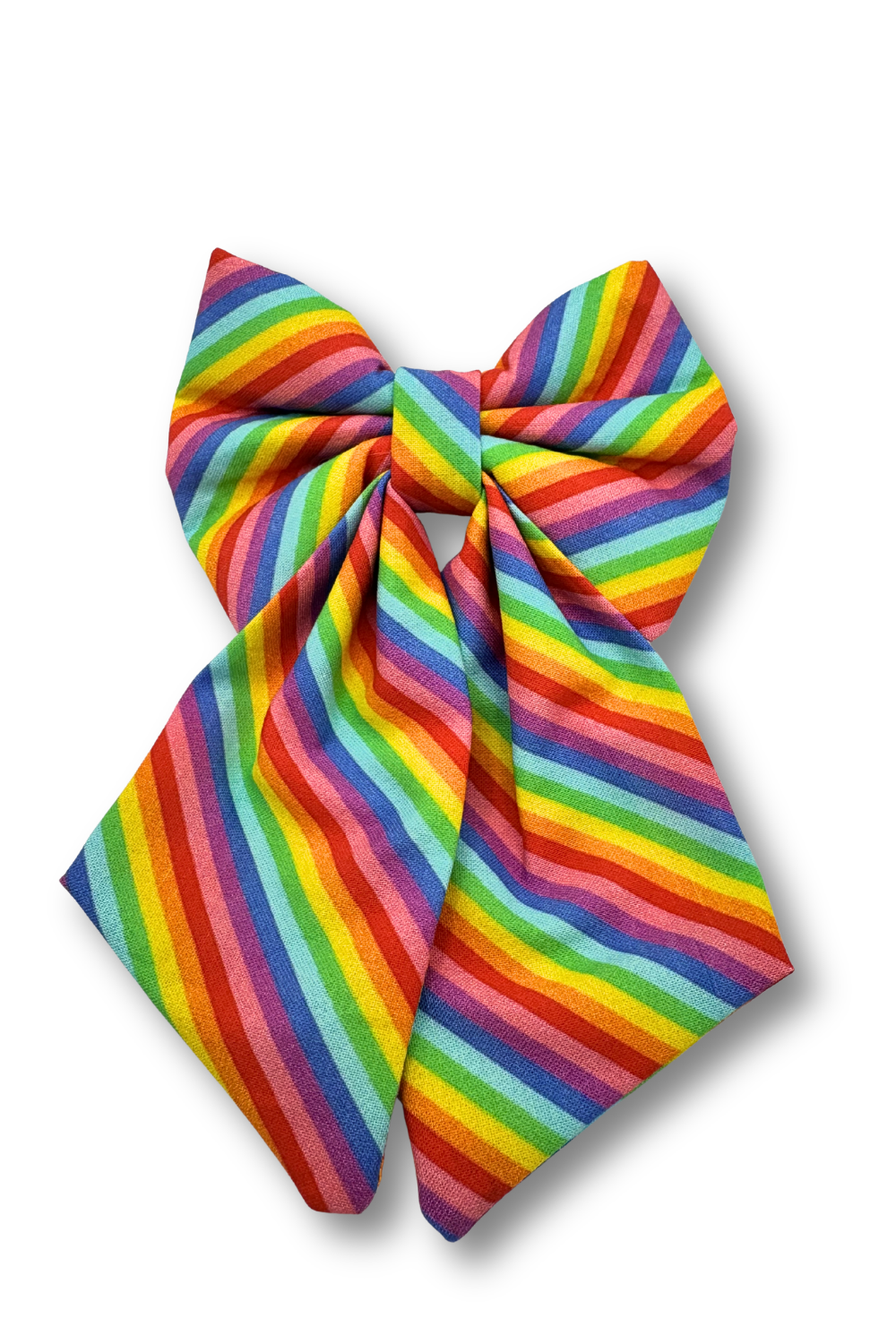 DAPPER DEXTER Sailor Bow Rainbow Stripe