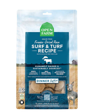 OPEN FARM Freezedried Dog Food Patties Surf and Turf 17.5OZ