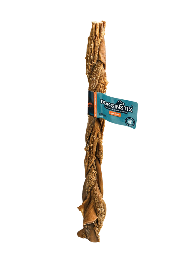 DOGGINSTIX Braided Lamb Tripe
