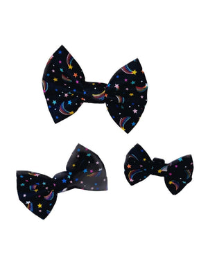 THE FISH & BONE  Bow Tie Rainbow Shooting Stars
