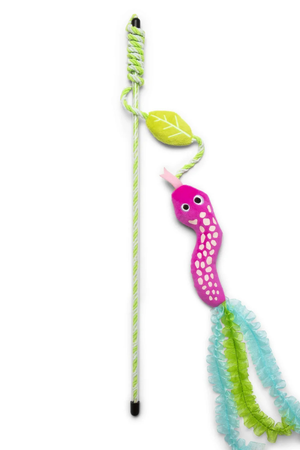 QURIKY KITTY Glow Snake Cat Wand Toy
