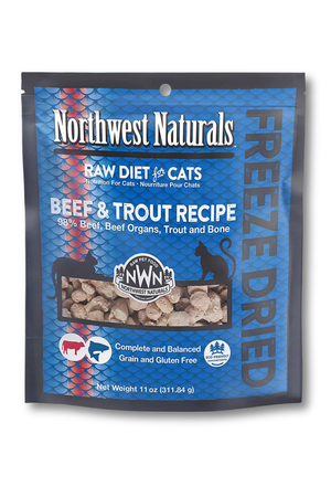 NORTHWEST NATURALS Freeze-dried Cat Food Beef & Trout