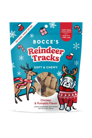 BOCCE'S Soft & Chewy Dog Treat Reindeer Tracks 6oz