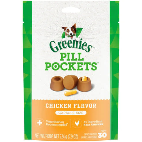 GREENIES Pill Pockets for Dogs Chicken Capsule 7.9oz