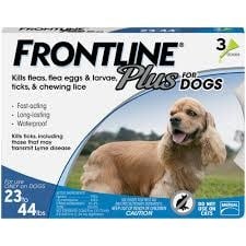 FRONTLINE PLUS for Dogs 23-44lb 3pk
