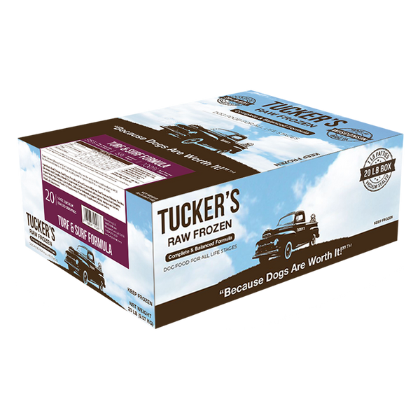 TUCKERS Frozen Raw Complete Dog Food Surf and Turf 20lb