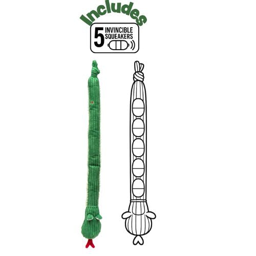 HUGGLEHOUNDS Sir Squeaks-a-Lot Snake Knottie®