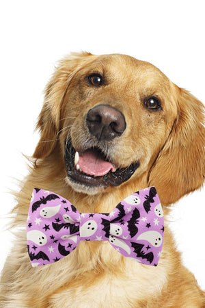 FOGGY DOG Spooky Season Glow-in-the-Dark Dog Bow Tie