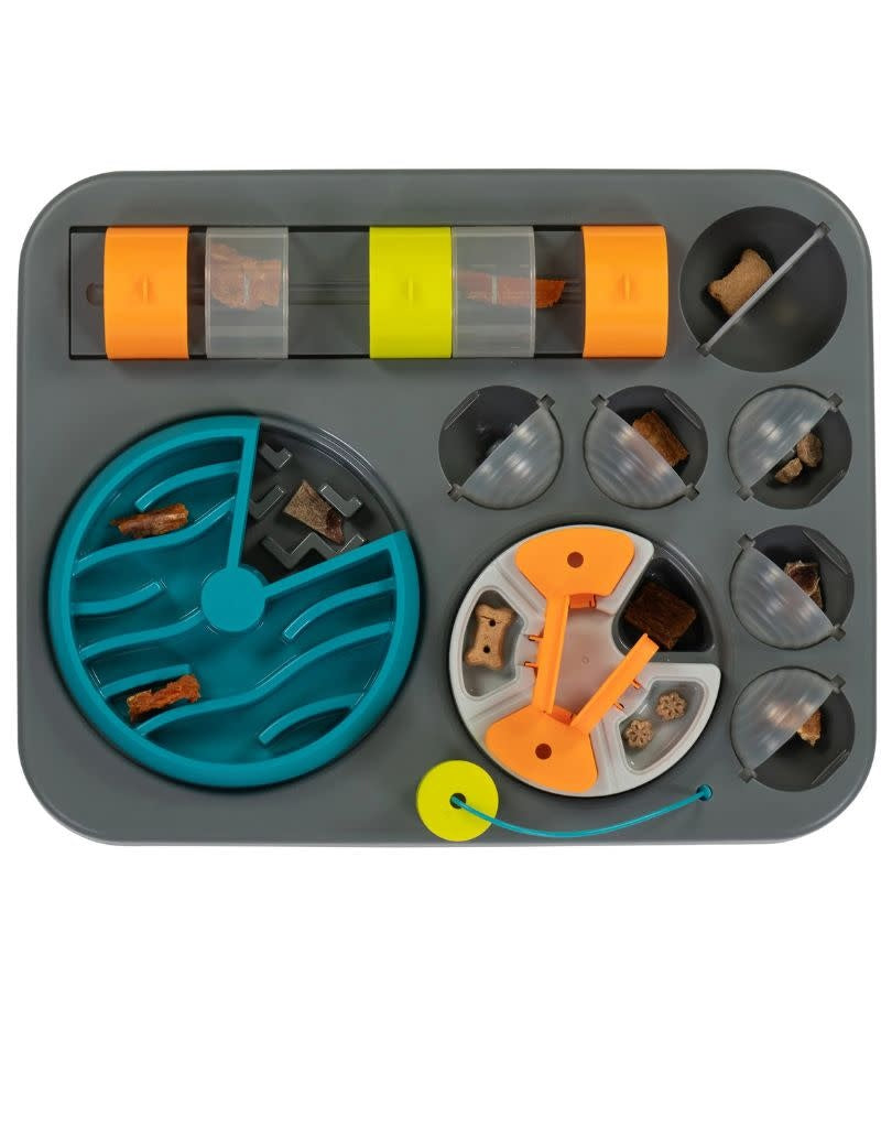 MESSY MUTTS Dog  Interactive Puzzle Feeder Rectangular