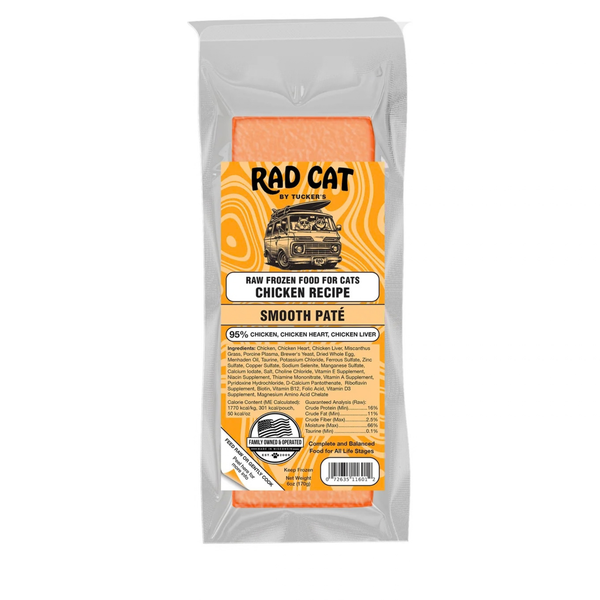 RAD CAT Chicken Pate Frozen Cat Food 6OZ