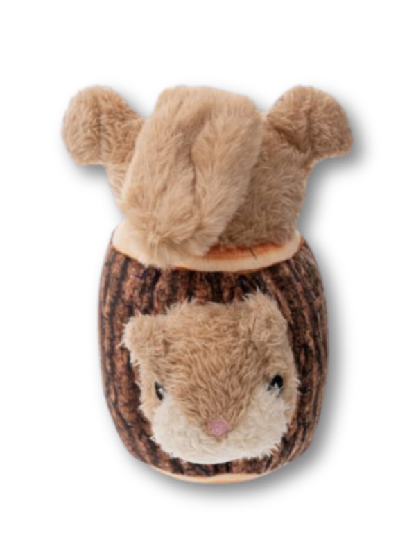 TERRITORY Animated Squirrel in Log Dog Toy