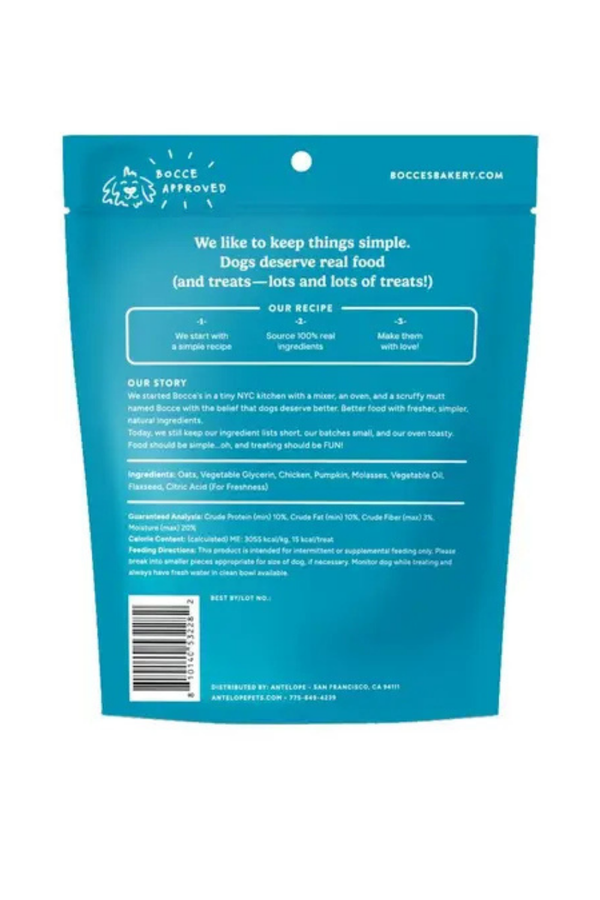 BOCCE'S Soft & Chewy Dog Treat Reindeer Tracks 6oz