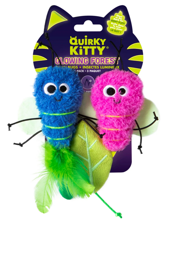 QURIKY KITTY Glow Bugs Cat Toy