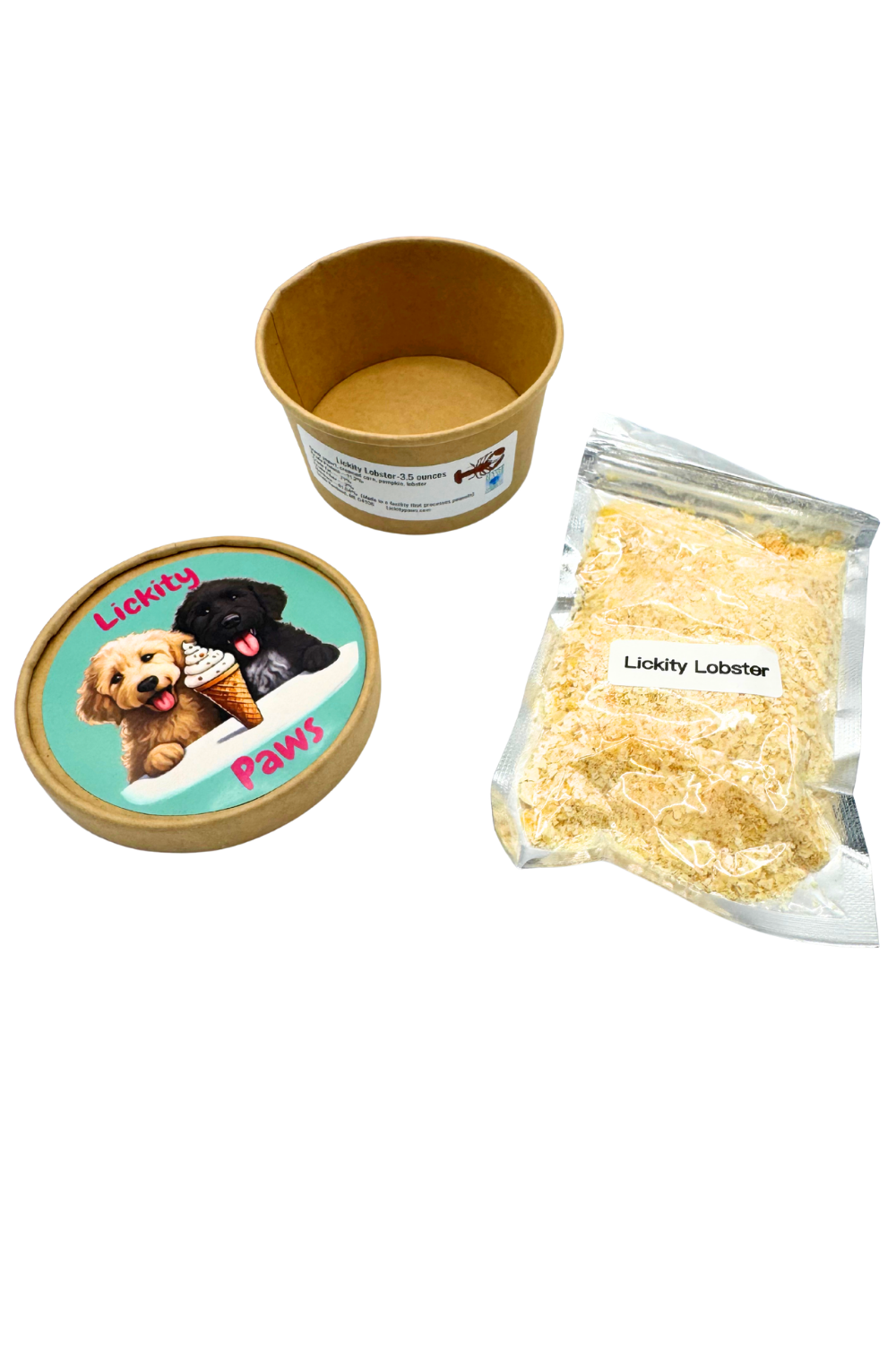 LICKITY SPLIT TREATS Freeze-dried Dog Icecream Lickity Lobster