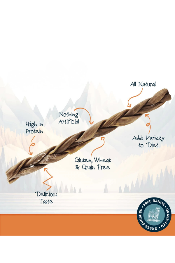 FISH & BONE Braided Collagen Chew Lamb