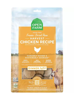 OPEN FARM Freezedried Dog Food Patties Harvest Chicken 17.5OZ