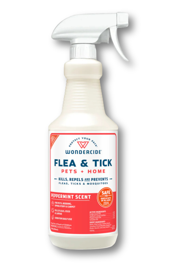 WONDERCIDE Flea and Tick Spray Pets + Home Peppermint