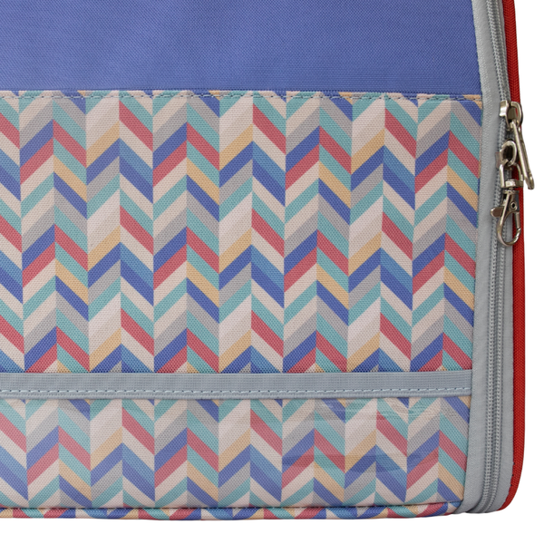 TRAVEL CAT “The Roam With Me” Cat Backpack  Chevron Terracotta Sky