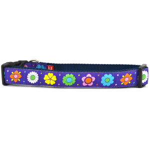 SIX POINT PET Daisy Chain Dog Collar Purple