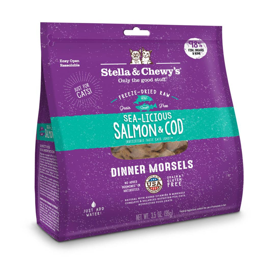 STELLA & CHEWY'S Freeze-dried Cat Food Sea-Licious Salmon & Cod