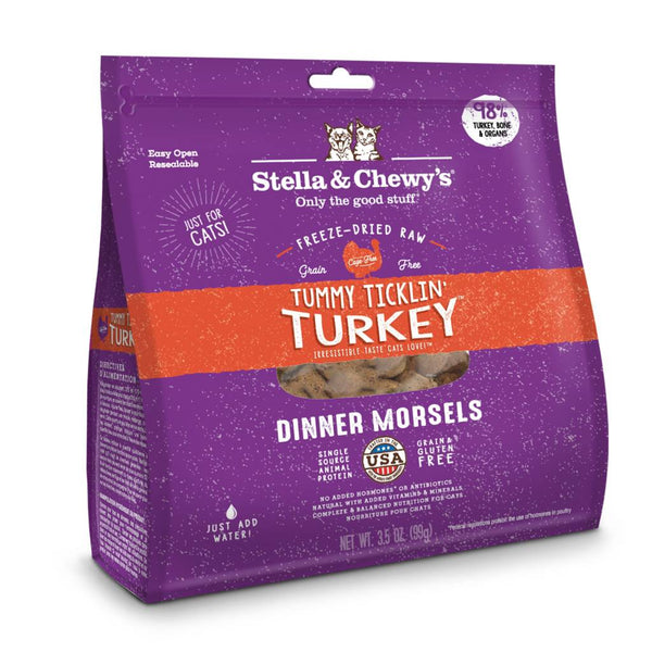 STELLA & CHEWY'S Freeze-Dried Cat Food Tummy Ticklin Turkey