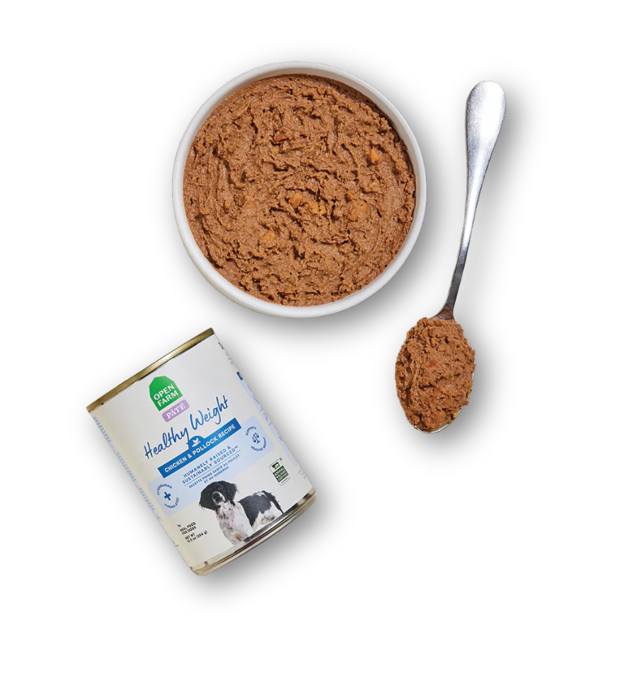 OPEN FARM Healthy Weight Chicken & Whitefish Pate Dog Food 12.5 OZ CASE/12