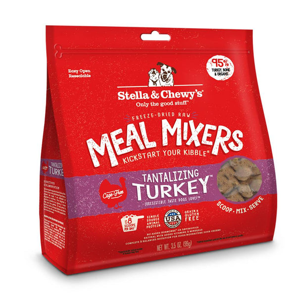 STELLA & CHEWY'S Tantalizing Turkey Freezedried Meal Mixers for Dogs