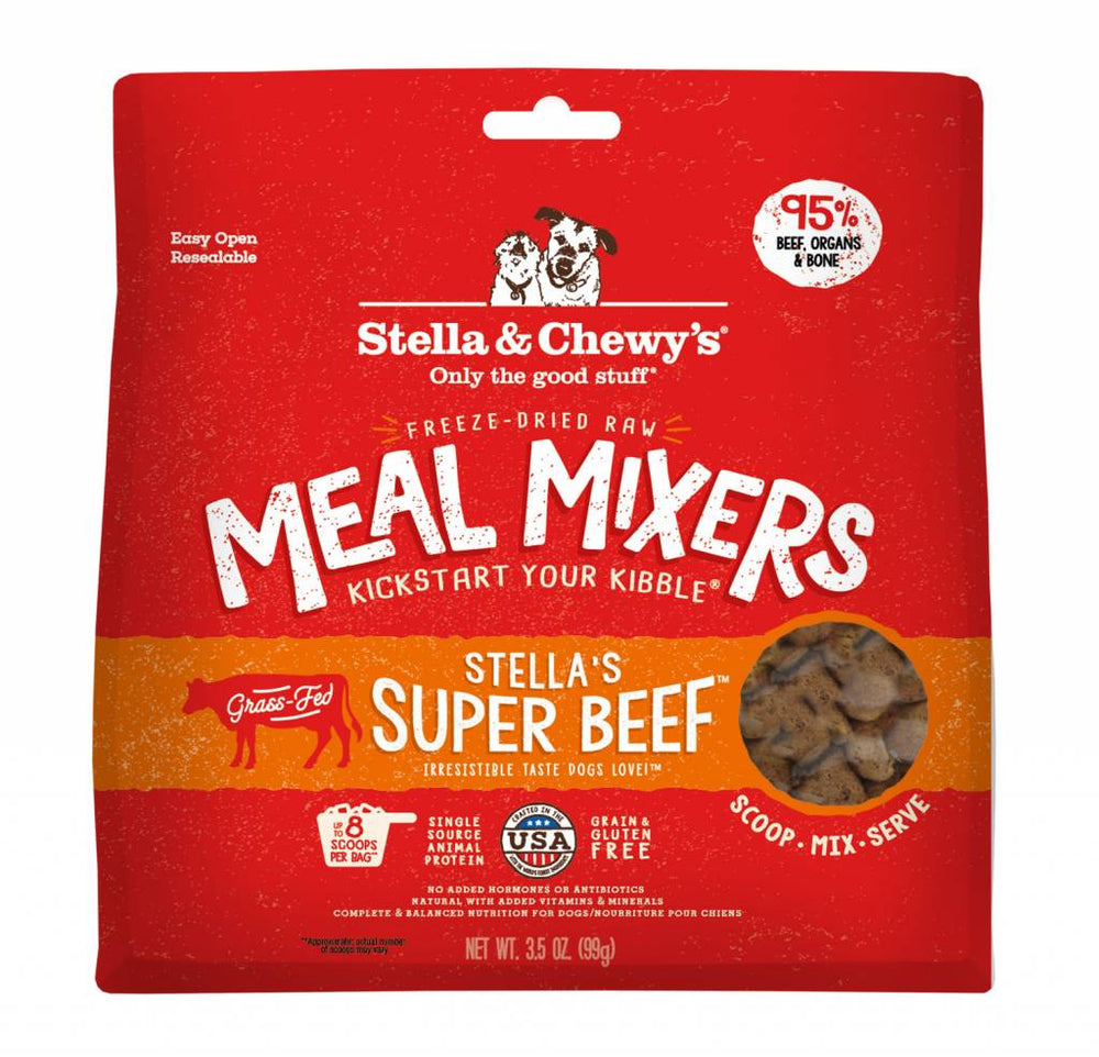 STELLA & CHEWY'S Freeze-Dried Dog Food Meal Mixers Super Beef