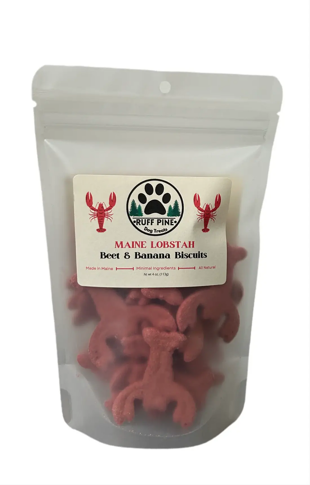 RUFF PINE Maine Lobstah Beet & Banana Biscuits
