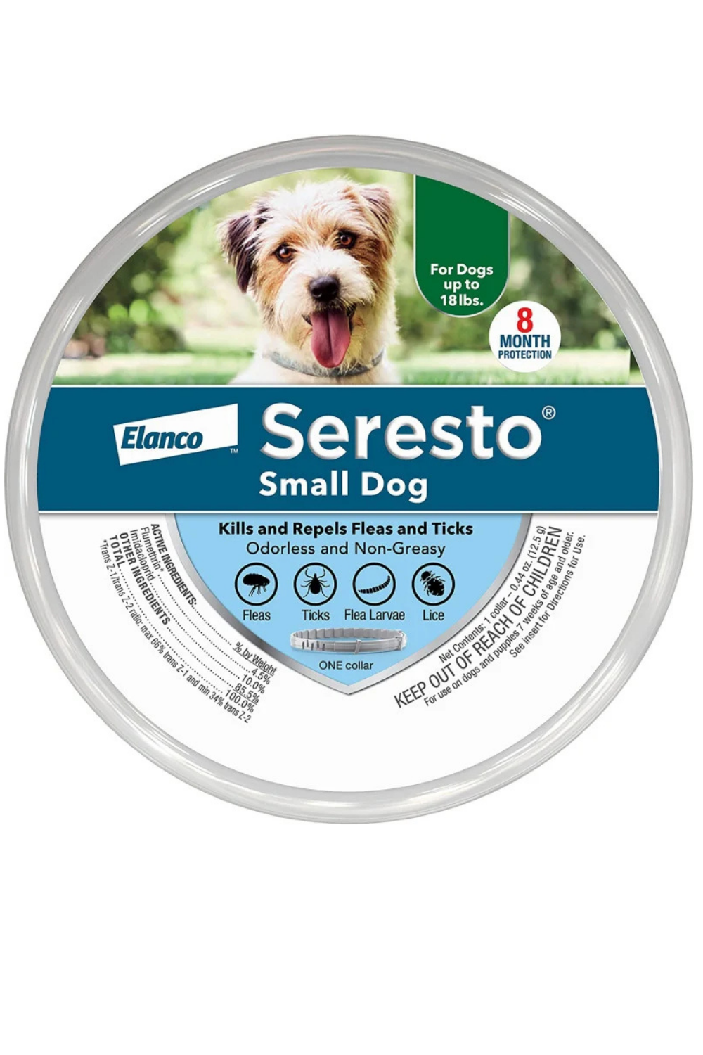 SERESTO 8 Month Tick Collar for Small Dogs