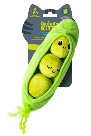 QURIKY KITTY Pea Pawd Kicker Cat Toy