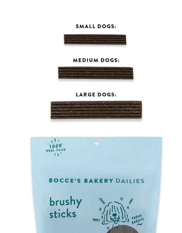 BOCCE'S Dailies Brushy Sticks for Dogs
