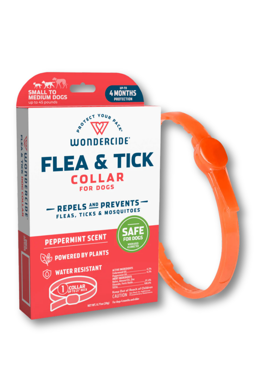 WONDERCIDE Dog Flea Tick Collar Peppermint