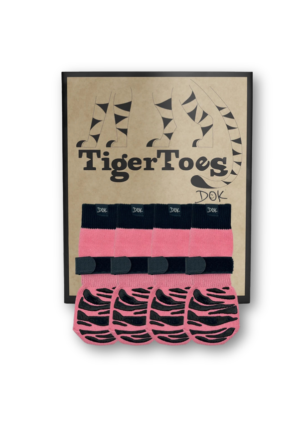 DOK Tiger Toes Premium Non-Slip Dog Socks